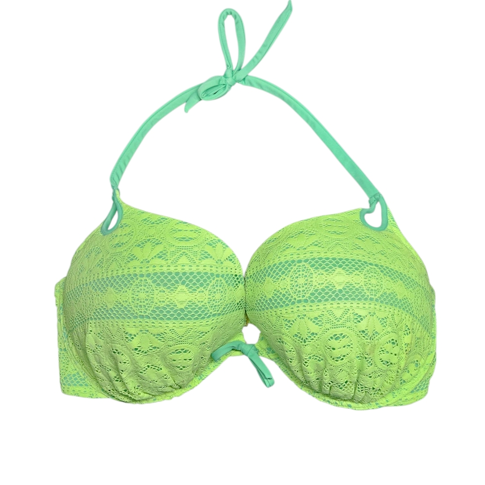 Victoria's Secret Lime Green Lace Bikini Top